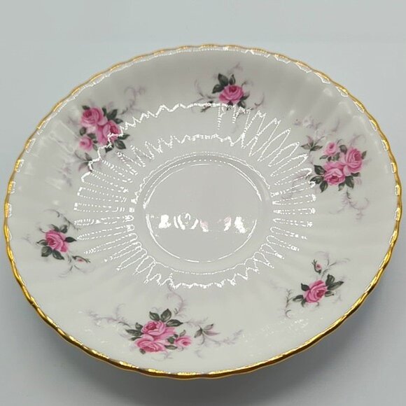 Hammersley Teacup & Saucer Fine Bone China Made in England Floral Gold Trim - Picture 8 of 9